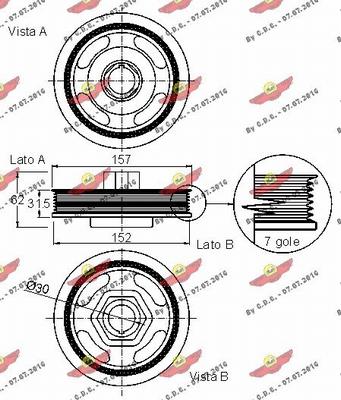 Autokit 03.90193 - Kəmər kasnağı, krank mili furqanavto.az