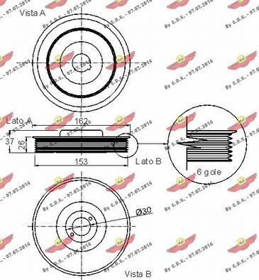 Autokit 03.90171 - Kəmər kasnağı, krank mili furqanavto.az