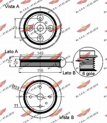 Autokit 03.90251 - Kəmər kasnağı, krank mili furqanavto.az