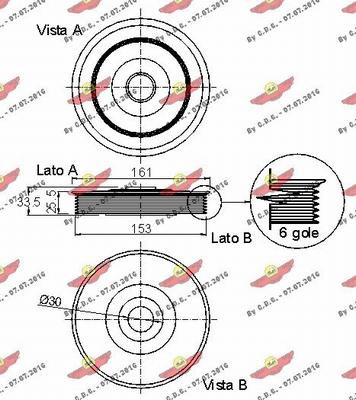 Autokit 03.90226 - Kəmər kasnağı, krank mili furqanavto.az