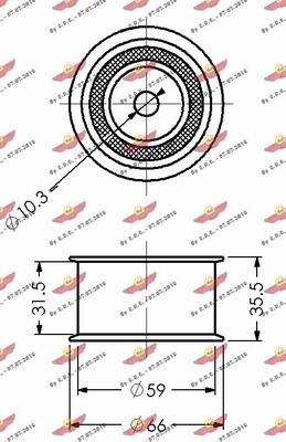 Autokit 03.467 - Yönləndirmə / Bələdçi kasnağı, vaxt kəməri furqanavto.az