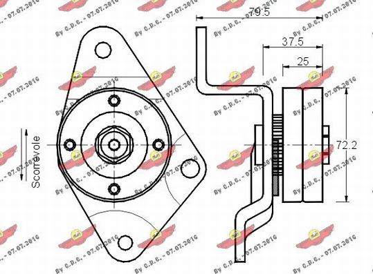 Autokit 03.519 - Kəmər Dartıcı, v-yivli kəmər furqanavto.az