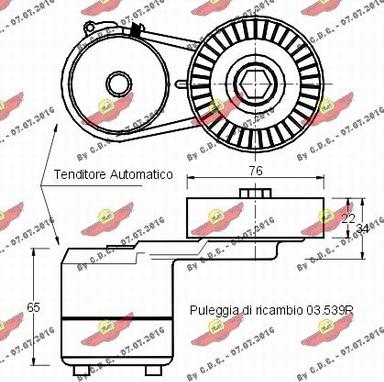 Autokit 03.539 - Kəmər Dartıcı, v-yivli kəmər furqanavto.az