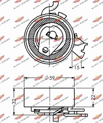 Autokit 03.532 - Gərginlik kasnağı, vaxt kəməri furqanavto.az