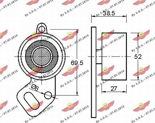 Autokit 03.600 - Gərginlik kasnağı, vaxt kəməri furqanavto.az