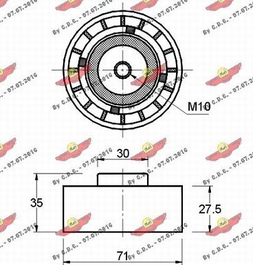 Autokit 03.192 - Yönləndirmə / Bələdçi kasnağı, vaxt kəməri furqanavto.az