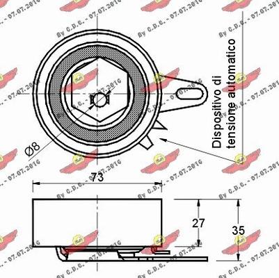 Autokit 03.80404 - Gərginlik kasnağı, vaxt kəməri furqanavto.az