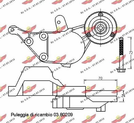 Autokit 03.80414 - Kəmər Dartıcı, v-yivli kəmər furqanavto.az