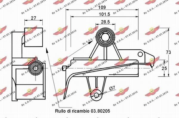 Autokit 03.80431 - Vibrasiya damperi, vaxtlama kəməri furqanavto.az