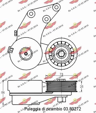 Autokit 03.80429 - Kəmər Dartıcı, v-yivli kəmər furqanavto.az