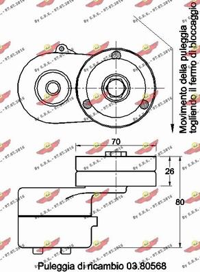 Autokit 03.80552 - Kəmər Dartıcı, v-yivli kəmər furqanavto.az