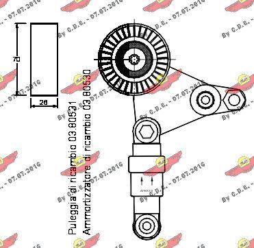 Autokit 03.80529 - Kəmər Dartıcı, v-yivli kəmər furqanavto.az