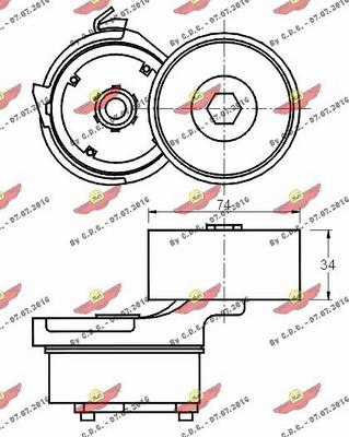 Autokit 03.80626 - Kəmər Dartıcı, v-yivli kəmər furqanavto.az