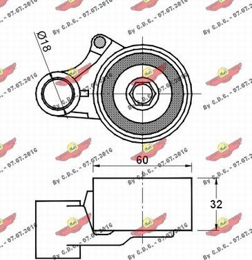 Autokit 03.80858 - Gərginlik kasnağı, vaxt kəməri furqanavto.az