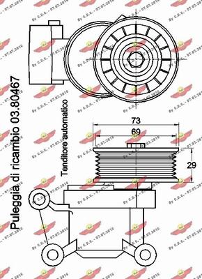 Autokit 03.80801 - Kəmər Dartıcı, v-yivli kəmər furqanavto.az