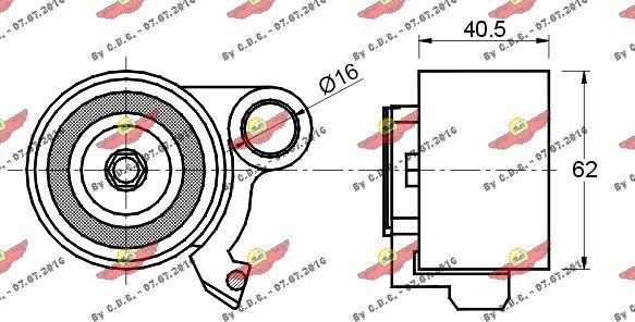 Autokit 03.80364 - Gərginlik kasnağı, vaxt kəməri furqanavto.az