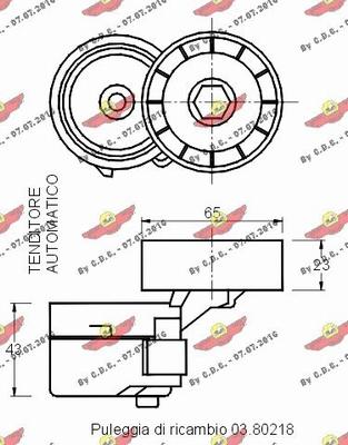 Autokit 03.80389 - Kəmər Dartıcı, v-yivli kəmər furqanavto.az