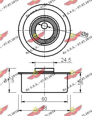 Autokit 03.80370 - Gərginlik kasnağı, vaxt kəməri furqanavto.az