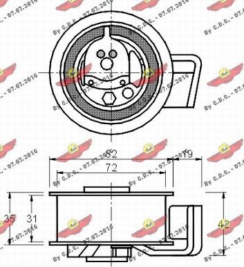 Autokit 03.80201 - Gərginlik kasnağı, vaxt kəməri furqanavto.az