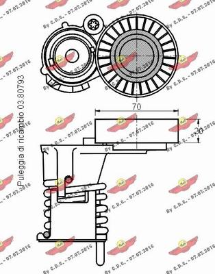 Autokit 03.80792 - Kəmər Dartıcı, v-yivli kəmər furqanavto.az