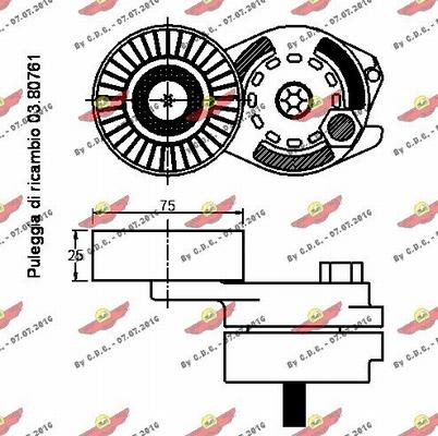 Autokit 03.80760 - Kəmər Dartıcı, v-yivli kəmər furqanavto.az