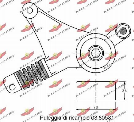 Autokit 03.81584 - Kəmər Dartıcı, v-yivli kəmər furqanavto.az