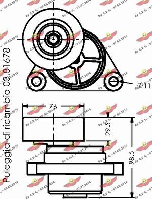 Autokit 03.81677 - Kəmər Dartıcı, v-yivli kəmər furqanavto.az