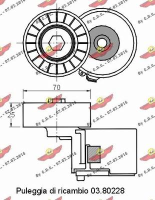 Autokit 03.81099 - Kəmər Dartıcı, v-yivli kəmər furqanavto.az