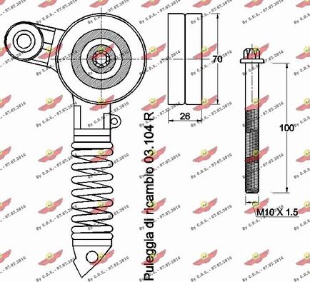 Autokit 03.81897 - Kəmər Dartıcı, v-yivli kəmər furqanavto.az