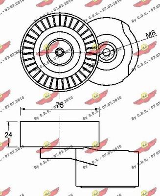 Autokit 03.81359 - Kəmər Dartıcı, v-yivli kəmər furqanavto.az