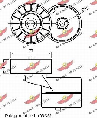 Autokit 03.81363 - Kəmər Dartıcı, v-yivli kəmər furqanavto.az