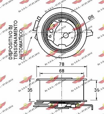 Autokit 03.81324 - Gərginlik kasnağı, vaxt kəməri furqanavto.az