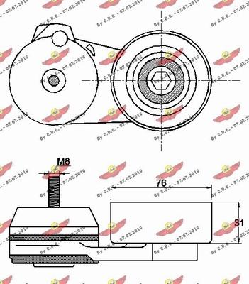 Autokit 03.81747 - Kəmər Dartıcı, v-yivli kəmər furqanavto.az