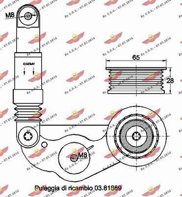 Autokit 03.81789 - Kəmər Dartıcı, v-yivli kəmər furqanavto.az