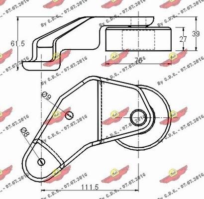 Autokit 03.272 - Yönləndirmə / Bələdçi Kasnağı, v-yivli kəmər furqanavto.az