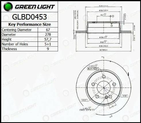 AutomotiveAdriado GLBD0453 - Əyləc Diski furqanavto.az