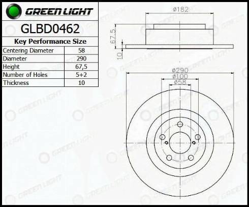 AutomotiveAdriado GLBD0462 - Əyləc Diski furqanavto.az