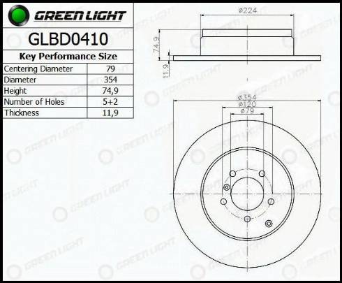 AutomotiveAdriado GLBD0410 - Əyləc Diski furqanavto.az