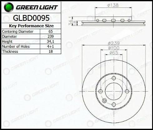 AutomotiveAdriado GLBD0095 - Əyləc Diski furqanavto.az