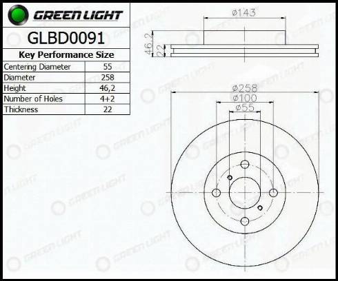 AutomotiveAdriado GLBD0091 - Əyləc Diski furqanavto.az