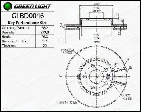 AutomotiveAdriado GLBD0046 - Əyləc Diski furqanavto.az