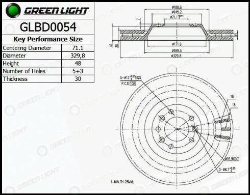 AutomotiveAdriado GLBD0054 - Əyləc Diski furqanavto.az