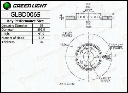 AutomotiveAdriado GLBD0065 - Əyləc Diski furqanavto.az