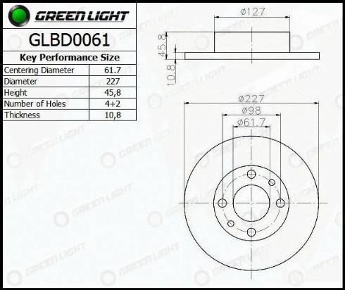 AutomotiveAdriado GLBD0061 - Əyləc Diski furqanavto.az