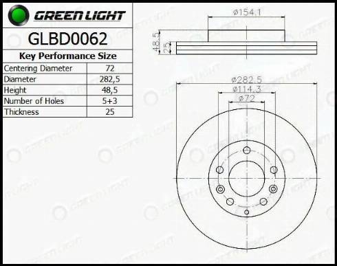 AutomotiveAdriado GLBD0062 - Əyləc Diski furqanavto.az