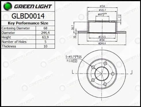 AutomotiveAdriado GLBD0014 - Əyləc Diski furqanavto.az