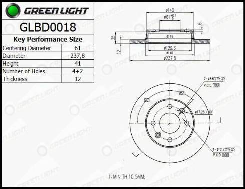 AutomotiveAdriado GLBD0018 - Əyləc Diski furqanavto.az