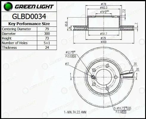 AutomotiveAdriado GLBD0034 - Əyləc Diski furqanavto.az