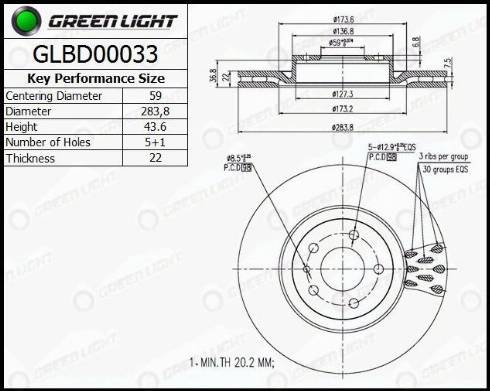 AutomotiveAdriado GLBD0033 - Əyləc Diski furqanavto.az