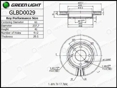 AutomotiveAdriado GLBD0029 - Əyləc Diski furqanavto.az